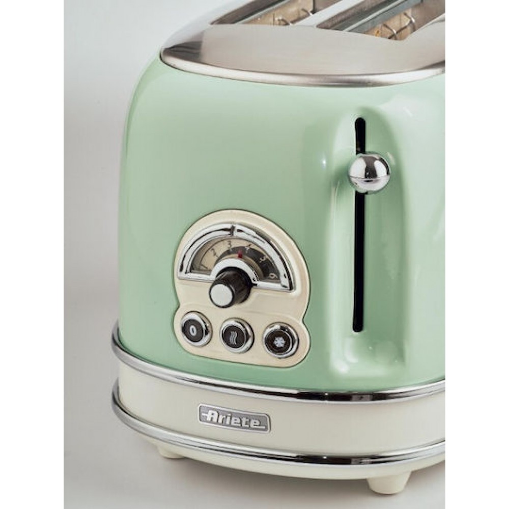 Ariete Vintage 0155/04 Φρυγανιέρα 2 Θέσεων 810W Πράσινη Ariete Vintage 0155/04 Φρυγανιέρα 2 Θέσεων 810W Πράσινη