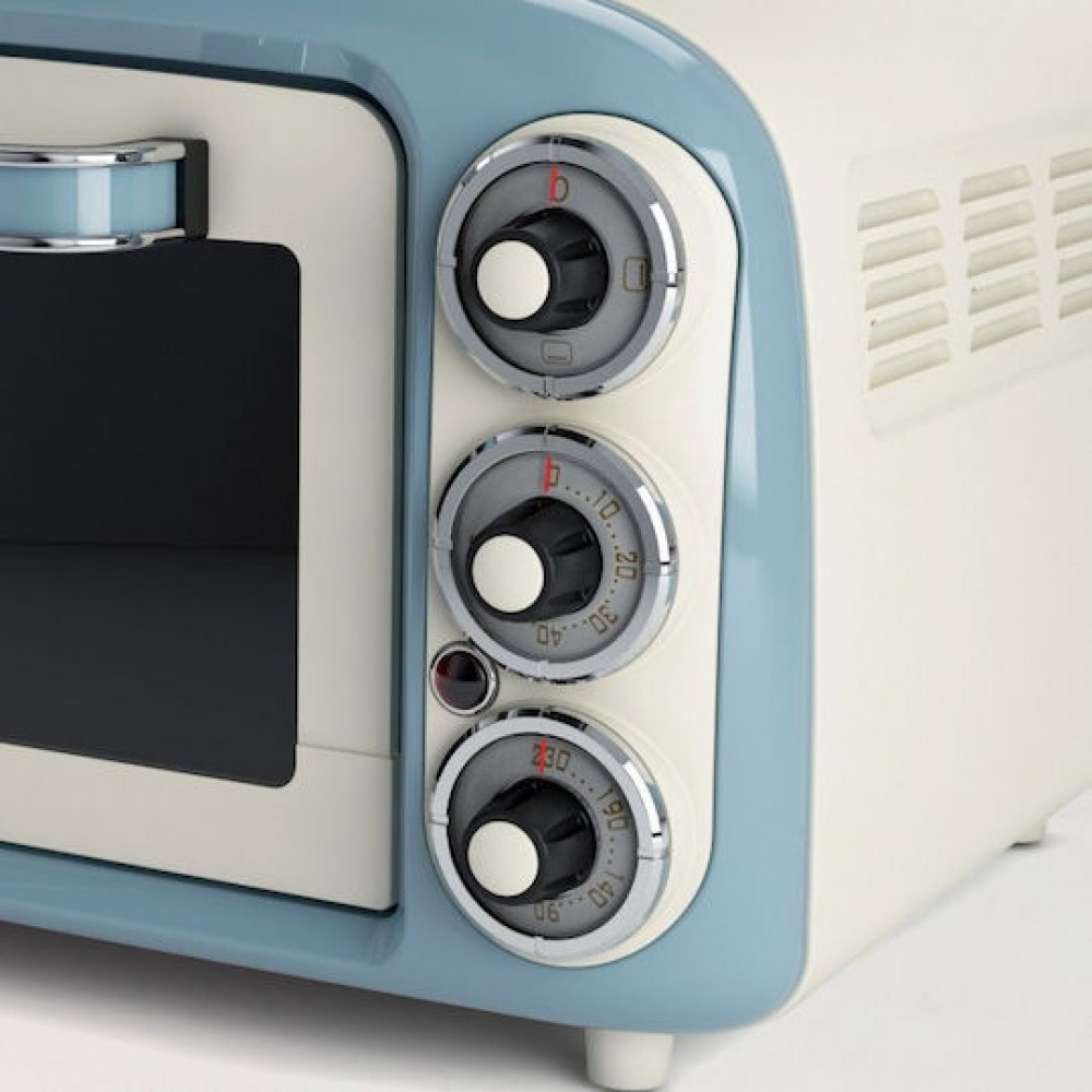 Ariete Vintage 0979/05 Ηλεκτρικό Φουρνάκι 18lt Χωρίς Εστίες Blue Ariete Vintage 0979/05 Ηλεκτρικό Φουρνάκι 18lt Χωρίς Εστίες Blue