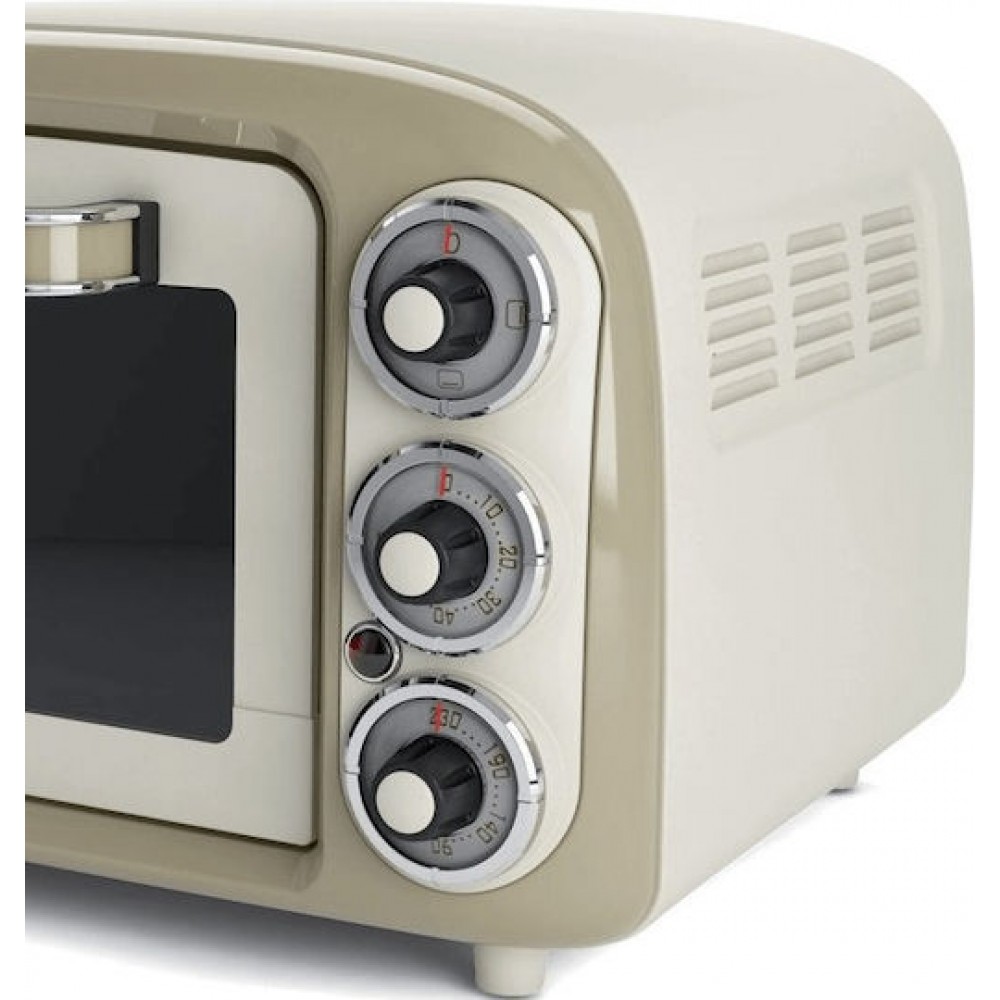Ariete Vintage 0979/03 Ηλεκτρικό Φουρνάκι 18lt Χωρίς Εστίες Beige Ariete Vintage 0979/03 Ηλεκτρικό Φουρνάκι 18lt Χωρίς Εστίες Beige