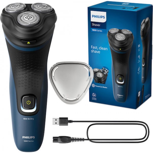 Philips Series 1000 S1151/00 Περιστρεφόμενη Ξυριστική Μηχανή Σώματος / Προσώπου Επαναφορτιζόμενη