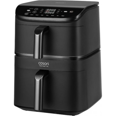 Cosori Turbo Tower Air Fryer με Διπλό Αποσπώμενο Κάδο 10.8lt Μαύρο CAF-DC121-ADER