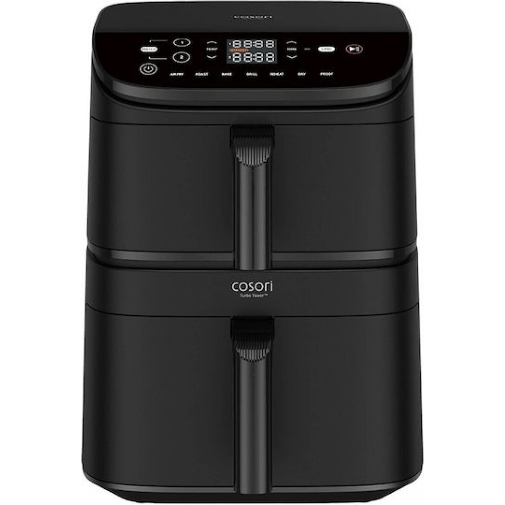 Cosori Turbo Tower Air Fryer με Διπλό Αποσπώμενο Κάδο 10.8lt Μαύρο CAF-DC121-ADER Cosori Turbo Tower Air Fryer με Διπλό Αποσπώμενο Κάδο 10.8lt Μαύρο CAF-DC121-ADER