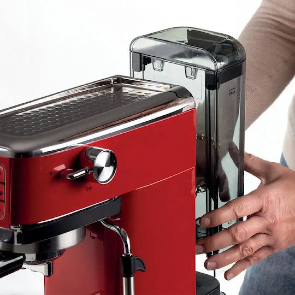 Ariete Perfetto Slim Μηχανή Espresso 1300W Πίεσης 15bar Κόκκινη 1381/33 Ariete Perfetto Slim Μηχανή Espresso 1300W Πίεσης 15bar Κόκκινη 1381/33
