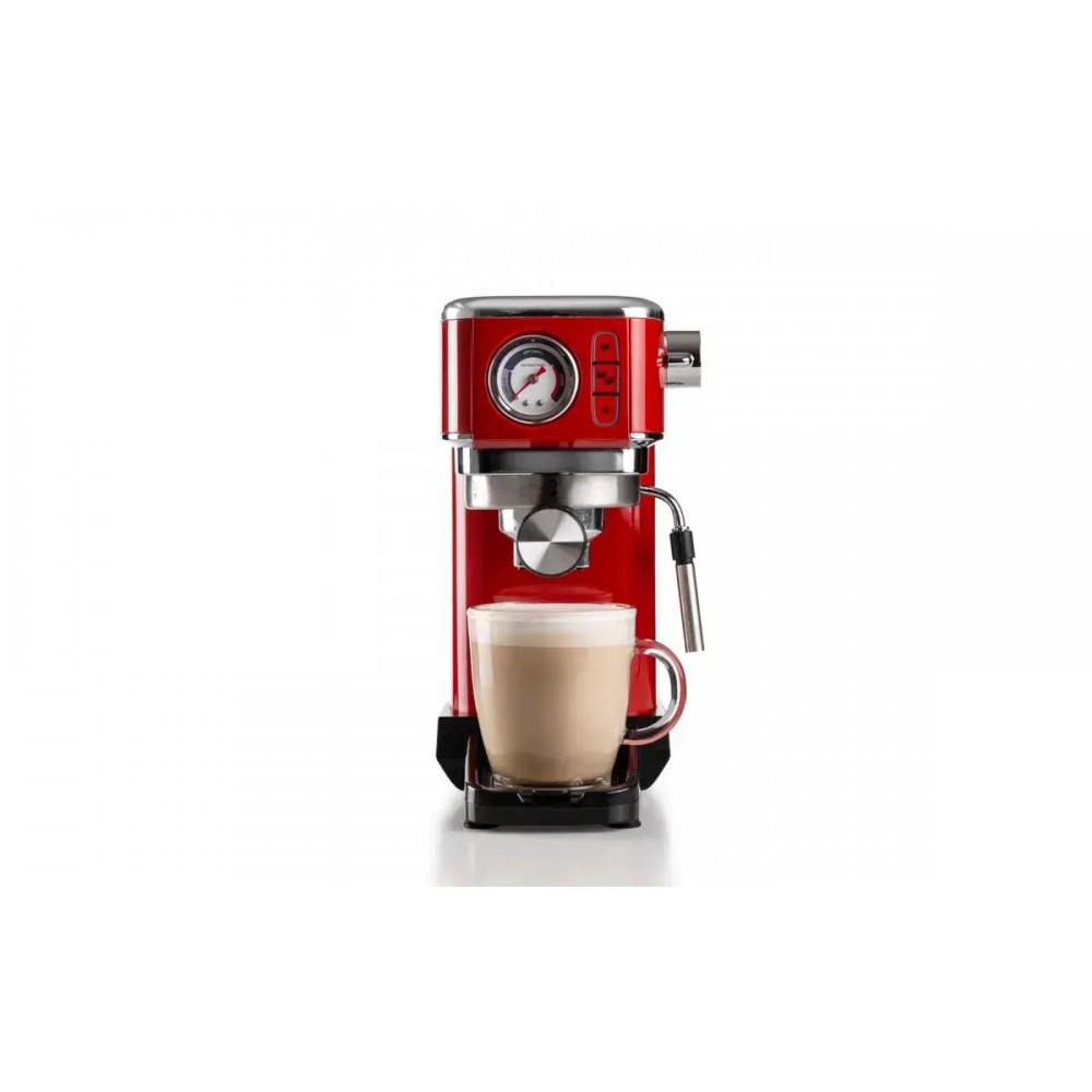 Ariete Perfetto Slim Μηχανή Espresso 1300W Πίεσης 15bar Κόκκινη 1381/33 Ariete Perfetto Slim Μηχανή Espresso 1300W Πίεσης 15bar Κόκκινη 1381/33