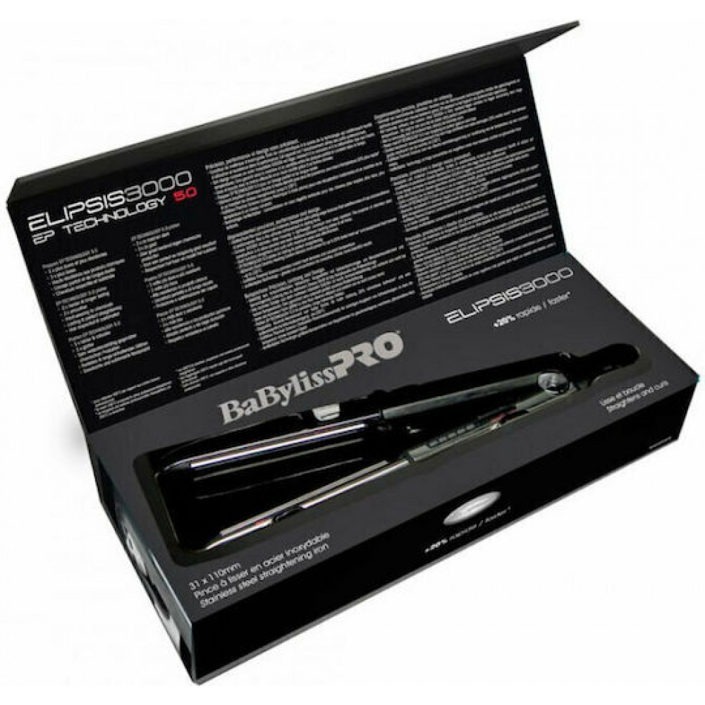 Babyliss Pro Elipsis 3000 BAB3000EPE Πρέσα Μαλλιών με Κεραμικές Πλάκες