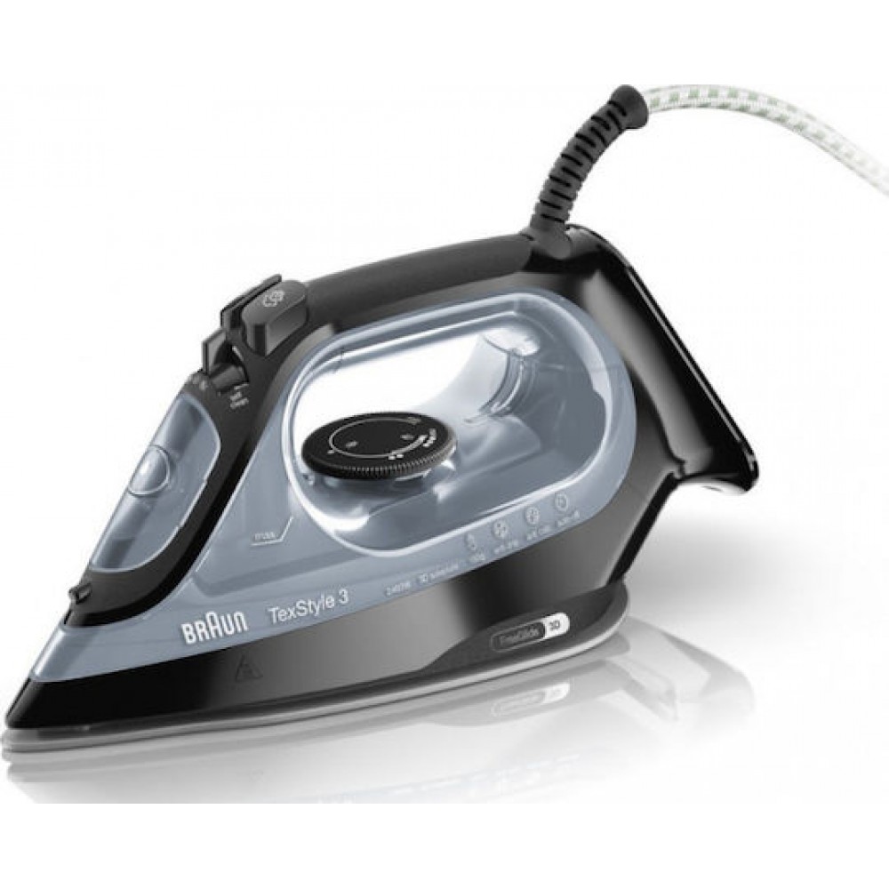 Braun TexStyle 3 SI 3055 Σίδερο Ατμού 2400W με Κεραμική Πλάκα και Συνεχόμενη Παροχή 45gr/min