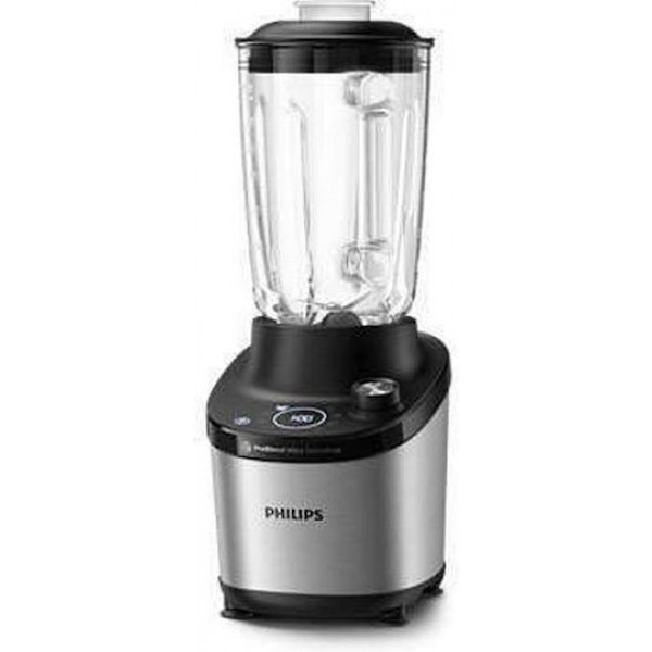 Philips Μπλέντερ για Smoothies με Γυάλινη Κανάτα 2lt 1500W Inox HR3760/00