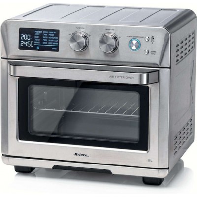 Ariete Ηλεκτρικό Φουρνάκι 25lt Χωρίς Εστίες με Αέρα Inox 4629/11