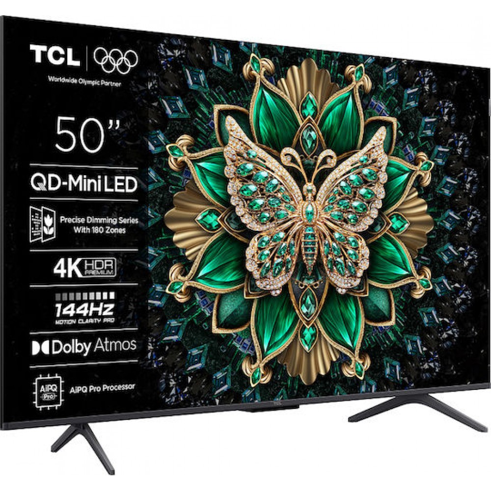 TCL Smart Τηλεόραση 50" 4K UHD Mini LED C6K HDR (2025) 50C6K TCL Smart Τηλεόραση 50" 4K UHD Mini LED C6K HDR (2025) 50C6K