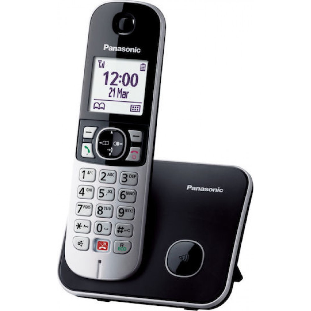 Panasonic KX-TG6851 Ασύρματο Τηλέφωνο με Aνοιχτή Aκρόαση Μαύρο Ελληνικό Μενού Panasonic KX-TG6851 Ασύρματο Τηλέφωνο με Aνοιχτή Aκρόαση Μαύρο Ελληνικό Μενού