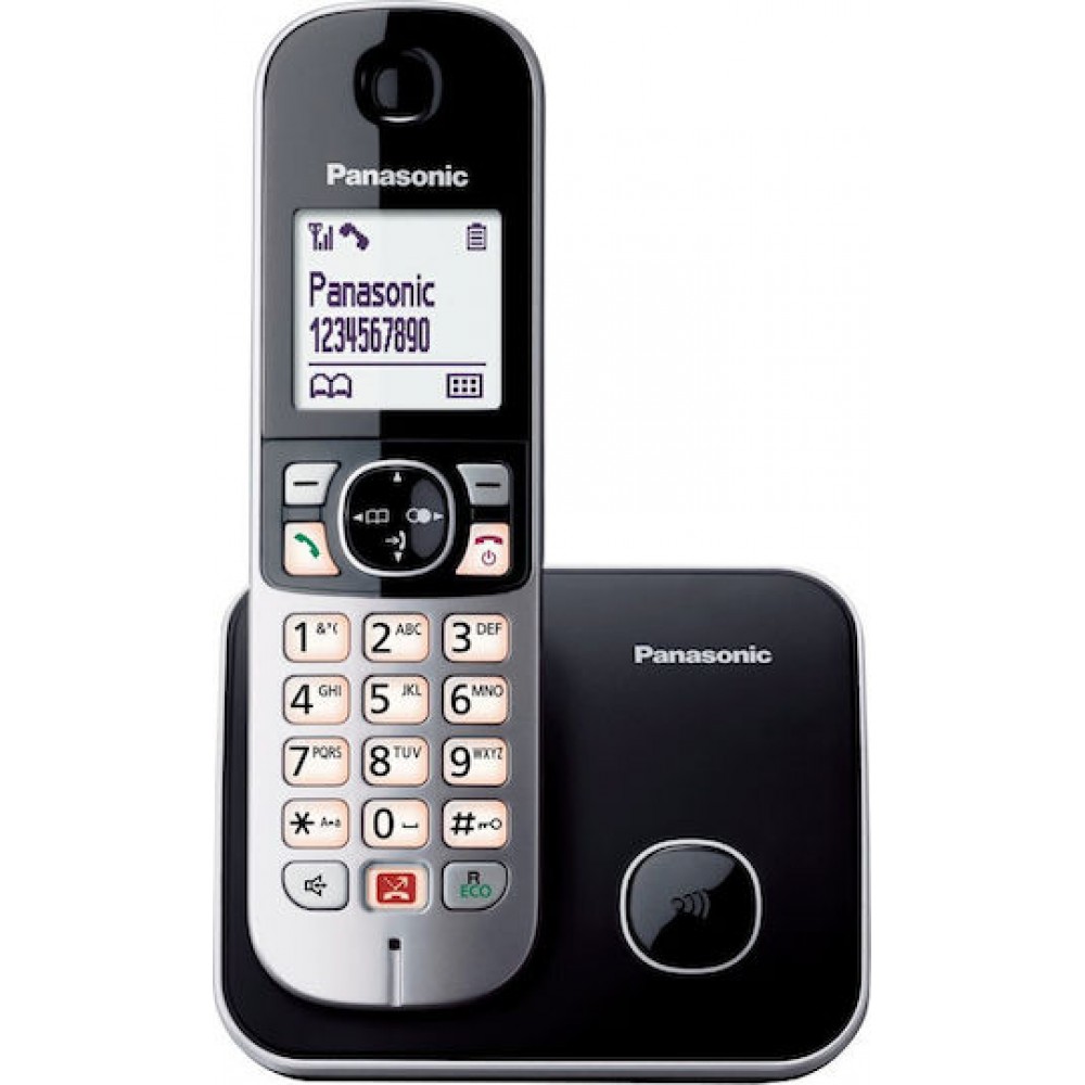 Panasonic KX-TG6851 Ασύρματο Τηλέφωνο με Aνοιχτή Aκρόαση Μαύρο Ελληνικό Μενού Panasonic KX-TG6851 Ασύρματο Τηλέφωνο με Aνοιχτή Aκρόαση Μαύρο Ελληνικό Μενού