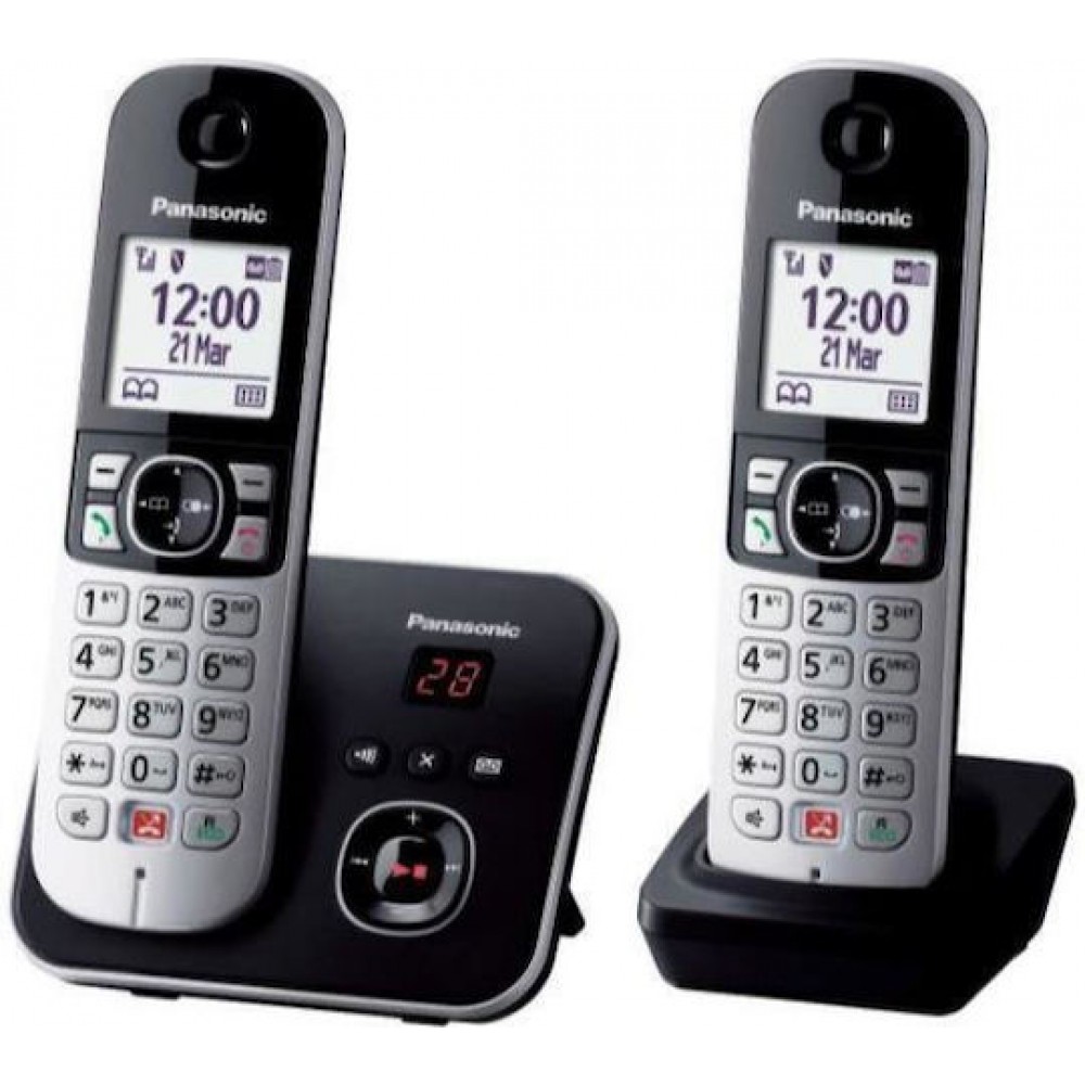 Panasonic Expandable Cordless + Voice Mail Black KX-TG6862 Ελληνικό Μενο΄ύ Panasonic Expandable Cordless + Voice Mail Black KX-TG6862 Ελληνικό Μενο΄ύ