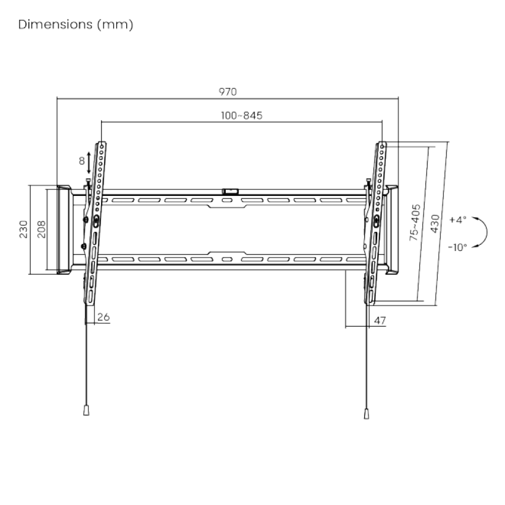 Brateck LP77-48T Slim TV Wall Mount Brateck LP77-48T Slim TV Wall Mount