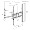 Brateck LPA78-443 Slim Swivel TV Wall Mount Brateck LPA78-443 Slim Swivel TV Wall Mount