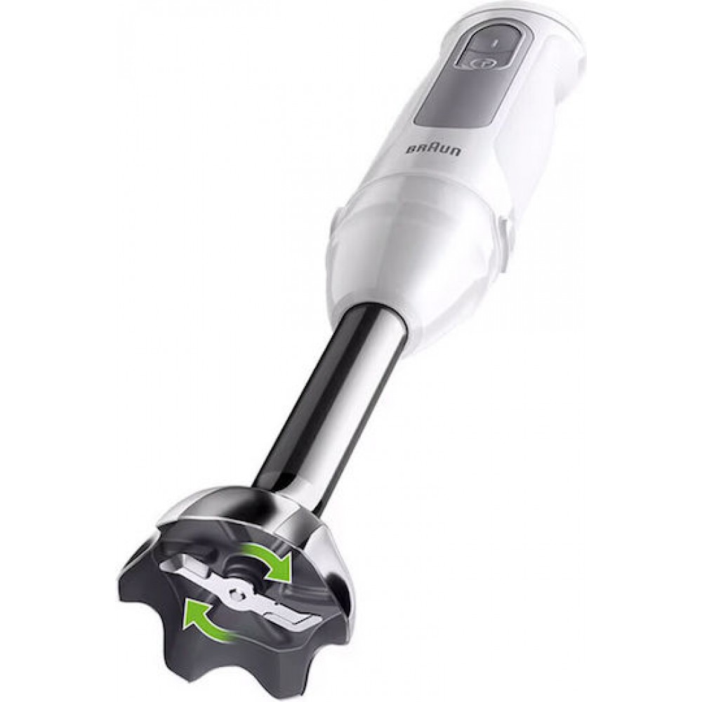 Braun MultiQuick 5 MQ50001MWH Ραβδομπλέντερ με Ανοξείδωτη Ράβδο 1000W Λευκό Braun MultiQuick 5 MQ50001MWH Ραβδομπλέντερ με Ανοξείδωτη Ράβδο 1000W Λευκό