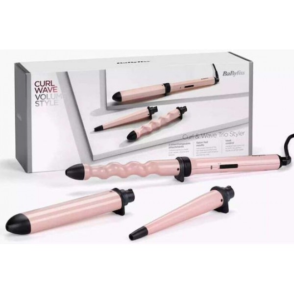 Babyliss Curl & Wave Trio Κωνικό Ψαλίδι Μαλλιών για Μπούκλες 58W MS750E Babyliss Curl & Wave Trio Κωνικό Ψαλίδι Μαλλιών για Μπούκλες 58W MS750E