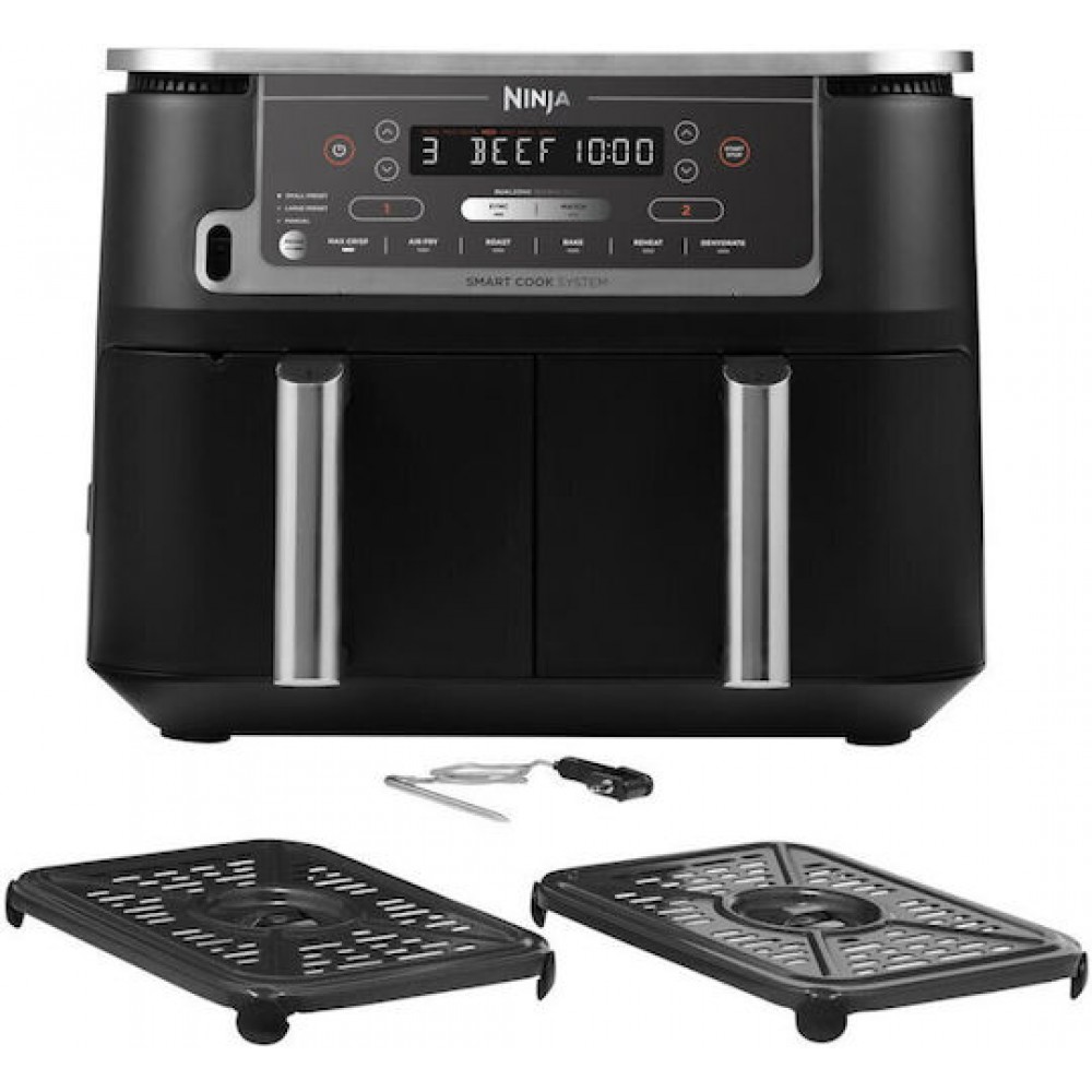 Ninja Air Fryer με Διπλό Αποσπώμενο Κάδο 9.5lt Μαύρο AF451EU Ninja Air Fryer με Διπλό Αποσπώμενο Κάδο 9.5lt Μαύρο AF451EU