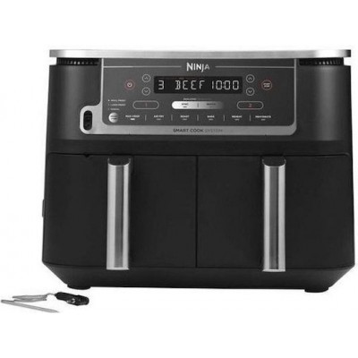 Ninja Air Fryer με Διπλό Αποσπώμενο Κάδο 9.5lt Μαύρο AF451EU