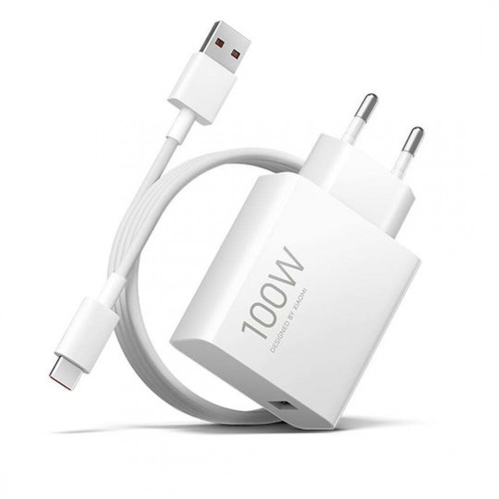 Xiaomi Φορτιστής GaN με Θύρα USB-A και Καλώδιο USB-C 100W Quick Charge 3.0 Λευκός (BHR095VEU) Retail Pack Xiaomi Φορτιστής GaN με Θύρα USB-A και Καλώδιο USB-C 100W Quick Charge 3.0 Λευκός (BHR095VEU) Retail Pack