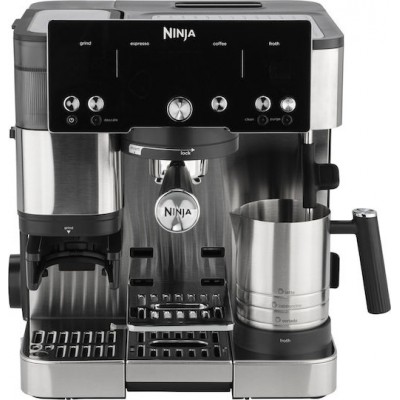 Ninja ES501EU Luxe Cafe Essential Αυτόματη Μηχανή Espresso 1650W με Μύλο Άλεσης Μαύρη