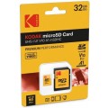 Kodak microSDHC 32GB U1 V10 A1 UHS-I 95MB/s με αντάπτορα