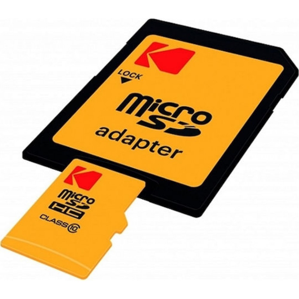 Kodak microSDHC 32GB U1 V10 A1 UHS-I 95MB/s με αντάπτορα
