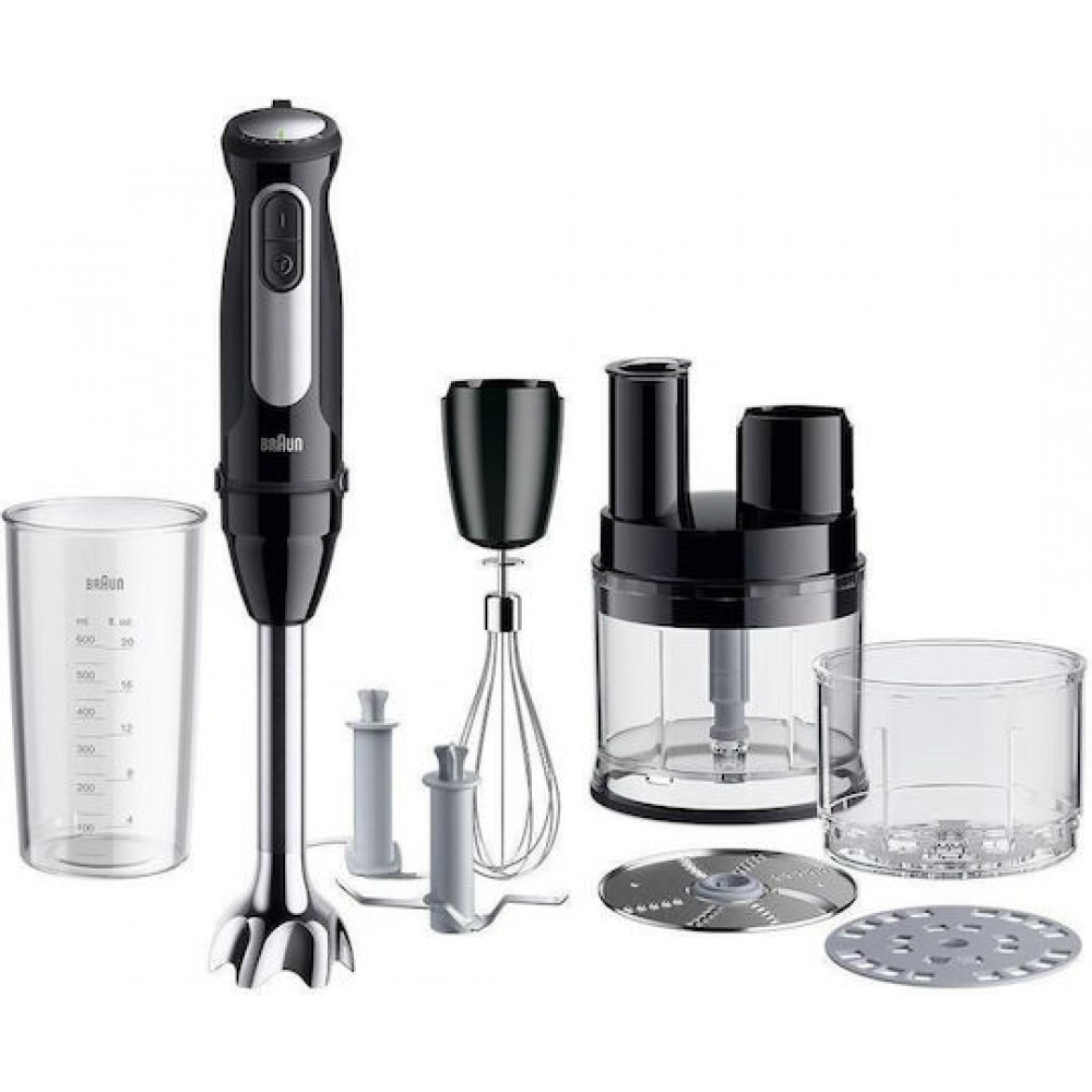 Braun MultiQuick 5 MQ55755M Ραβδομπλέντερ με Ανοξείδωτη Ράβδο 1000W Μαύρο Braun MultiQuick 5 MQ55755M Ραβδομπλέντερ με Ανοξείδωτη Ράβδο 1000W Μαύρο