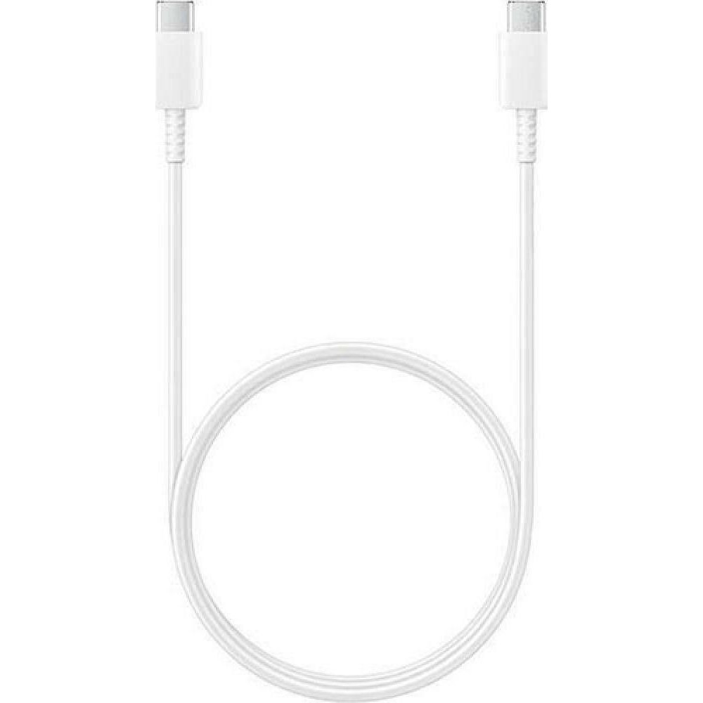 Samsung Regular USB 2.0 Cable USB-C male - USB-C male Λευκό 1m Bulk (EP-DA705BWEGWW)