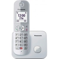 Panasonic KX-TG6851 Ασύρματο Τηλέφωνο με ανοιχτή ακρόαση Ασημί