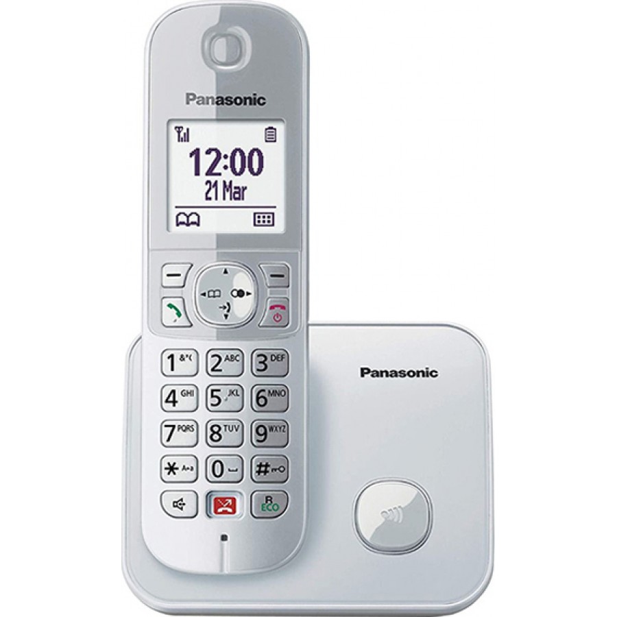 Panasonic KX-TG6851 Ασύρματο Τηλέφωνο με ανοιχτή ακρόαση Ασημί Panasonic KX-TG6851 Ασύρματο Τηλέφωνο με ανοιχτή ακρόαση Ασημί