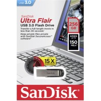 Sandisk Ultra Flair 256GB USB 3.0 Μαύρο