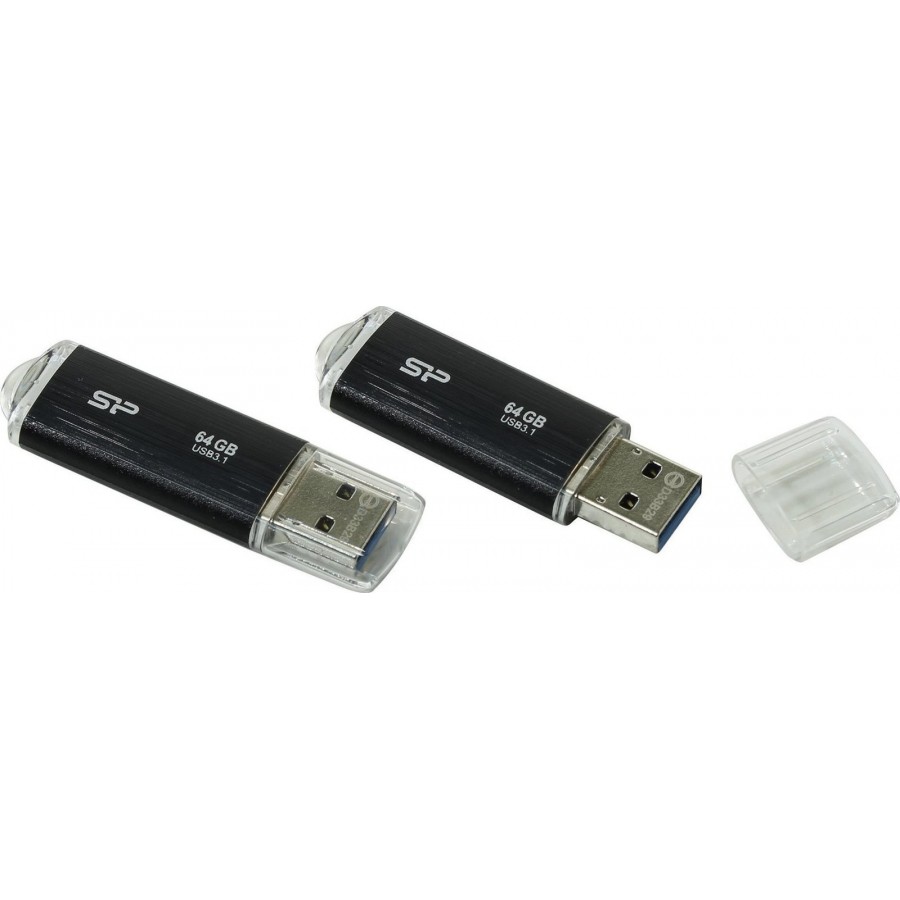Silicon Power (USB Flash Drive) UFD 3.1 Blaze B02, 64GB Black