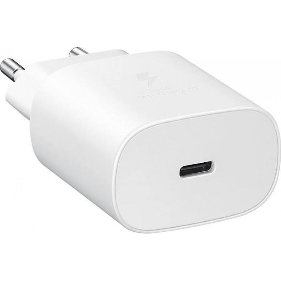 USB Type-C Cable & Wall Adapter Λευκό (Travel Adapter 25W) Original Blister
