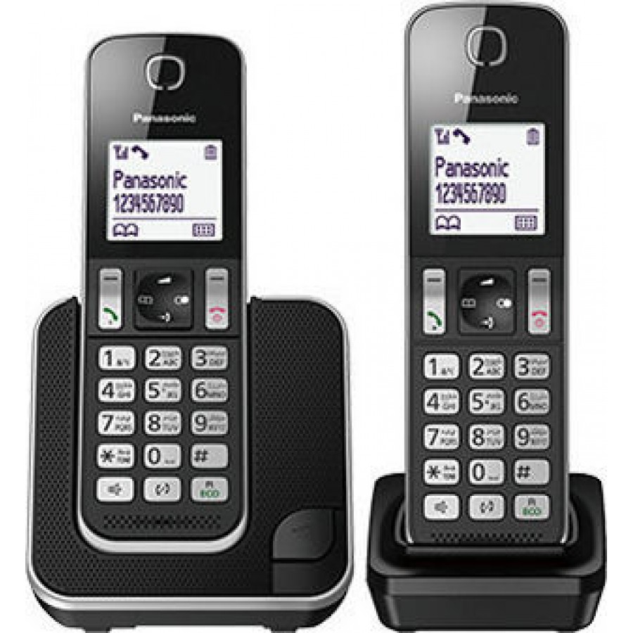 Panasonic KX-TGD312 Ασύρματο Τηλέφωνο Duo με Aνοιχτή Aκρόαση