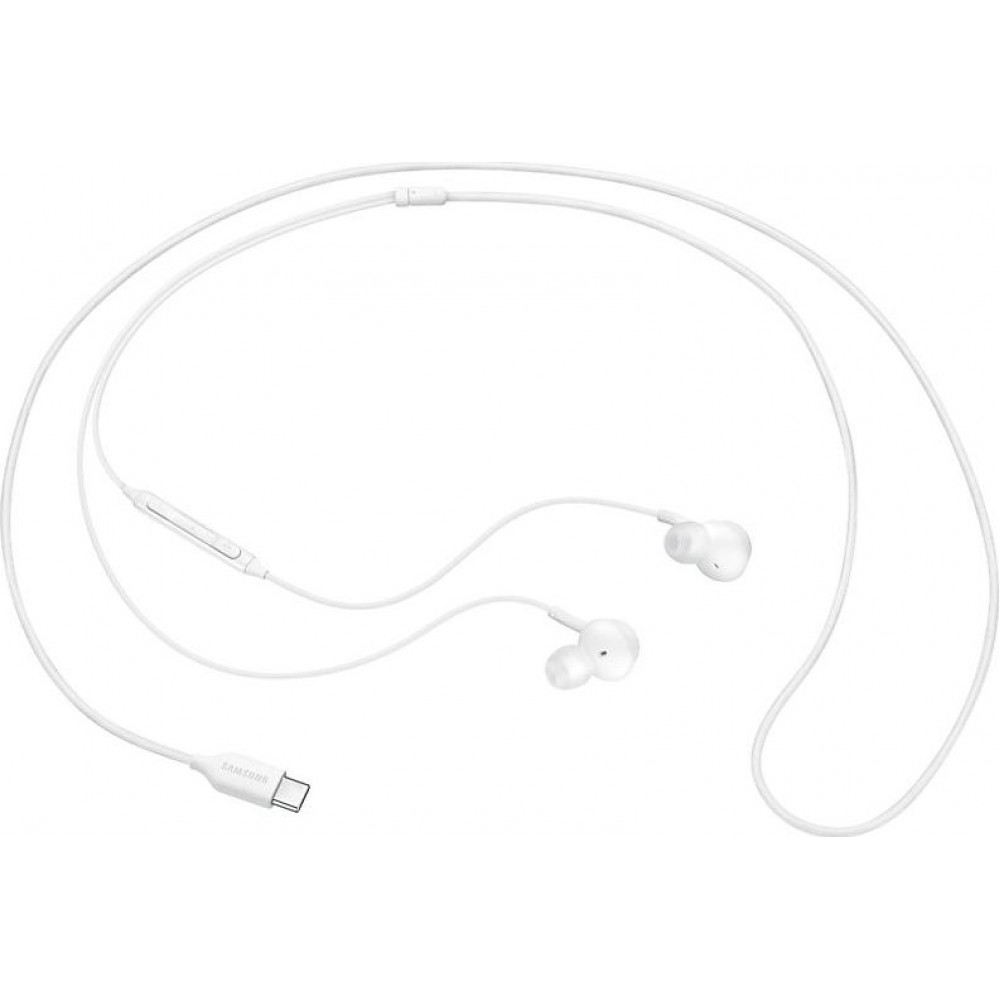 Samsung EO-IC100 In-ear Handsfree με Βύσμα USB-C Λευκό Original Retail