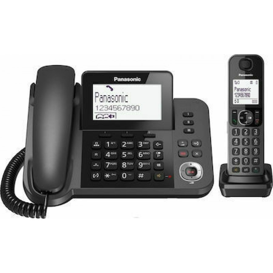 Panasonic KX-TGF320 Ενσύρματο Τηλέφωνο Γραφείου Μαύρο