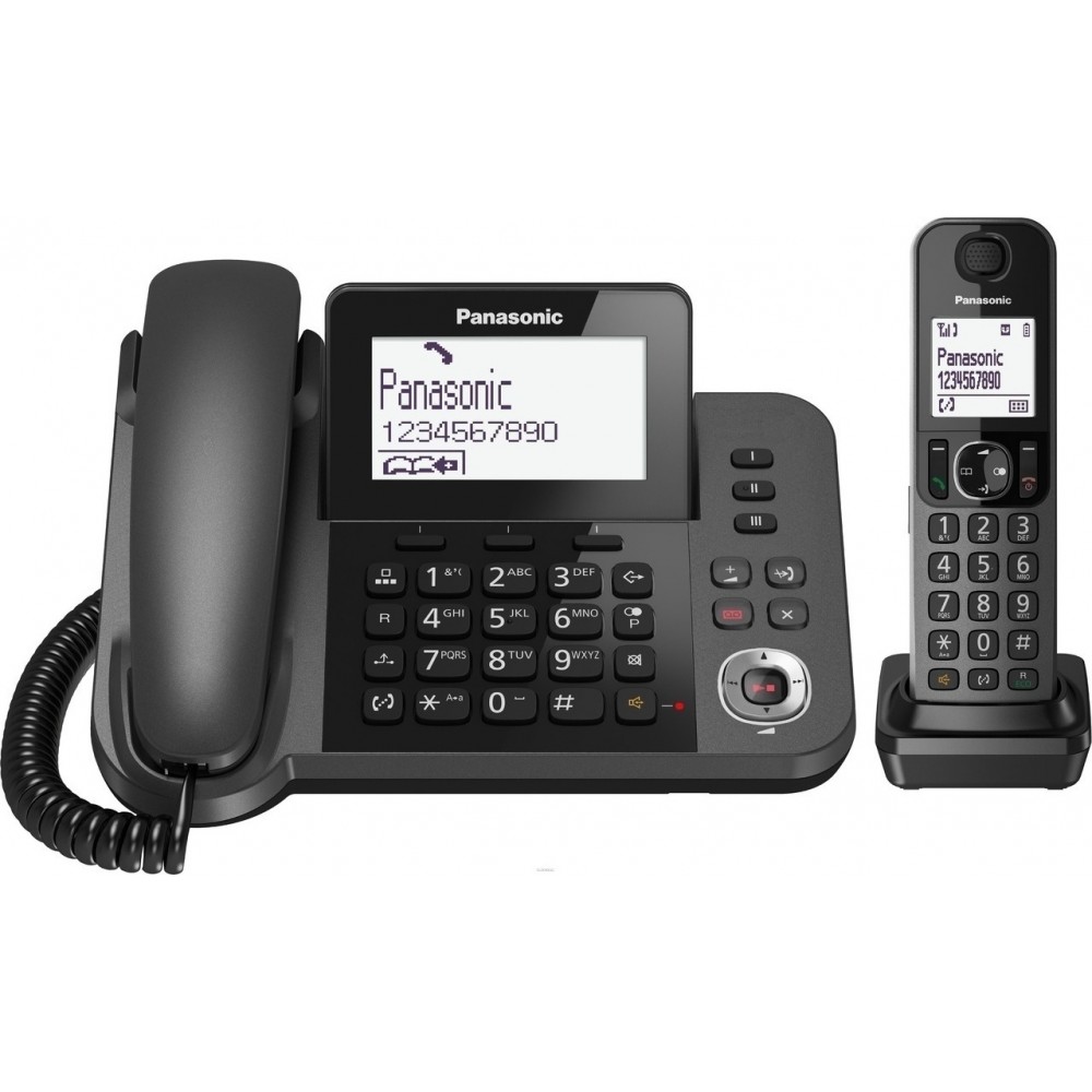 Panasonic KX-TGF320 Ενσύρματο Τηλέφωνο Γραφείου Μαύρο Ελληνικό Μενο΄ύ Panasonic KX-TGF320 Ενσύρματο Τηλέφωνο Γραφείου Μαύρο Ελληνικό Μενο΄ύ