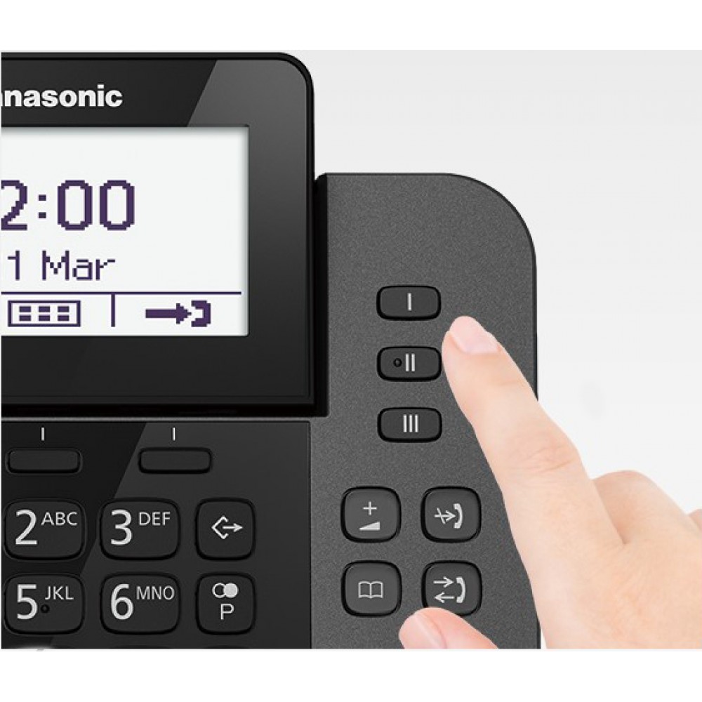 Panasonic KX-TGF310 Ασύρματο Τηλέφωνο Duo με Aνοιχτή Aκρόαση Μαύρο Ελληνικό Μενο΄ύ Panasonic KX-TGF310 Ασύρματο Τηλέφωνο Duo με Aνοιχτή Aκρόαση Μαύρο Ελληνικό Μενο΄ύ