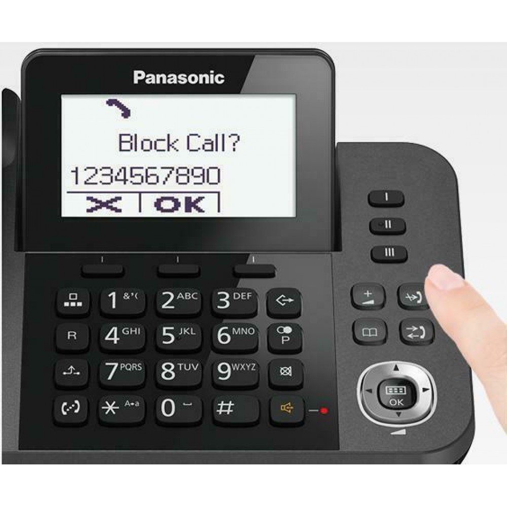 Panasonic KX-TGF310 Ασύρματο Τηλέφωνο Duo με Aνοιχτή Aκρόαση Μαύρο Ελληνικό Μενο΄ύ Panasonic KX-TGF310 Ασύρματο Τηλέφωνο Duo με Aνοιχτή Aκρόαση Μαύρο Ελληνικό Μενο΄ύ