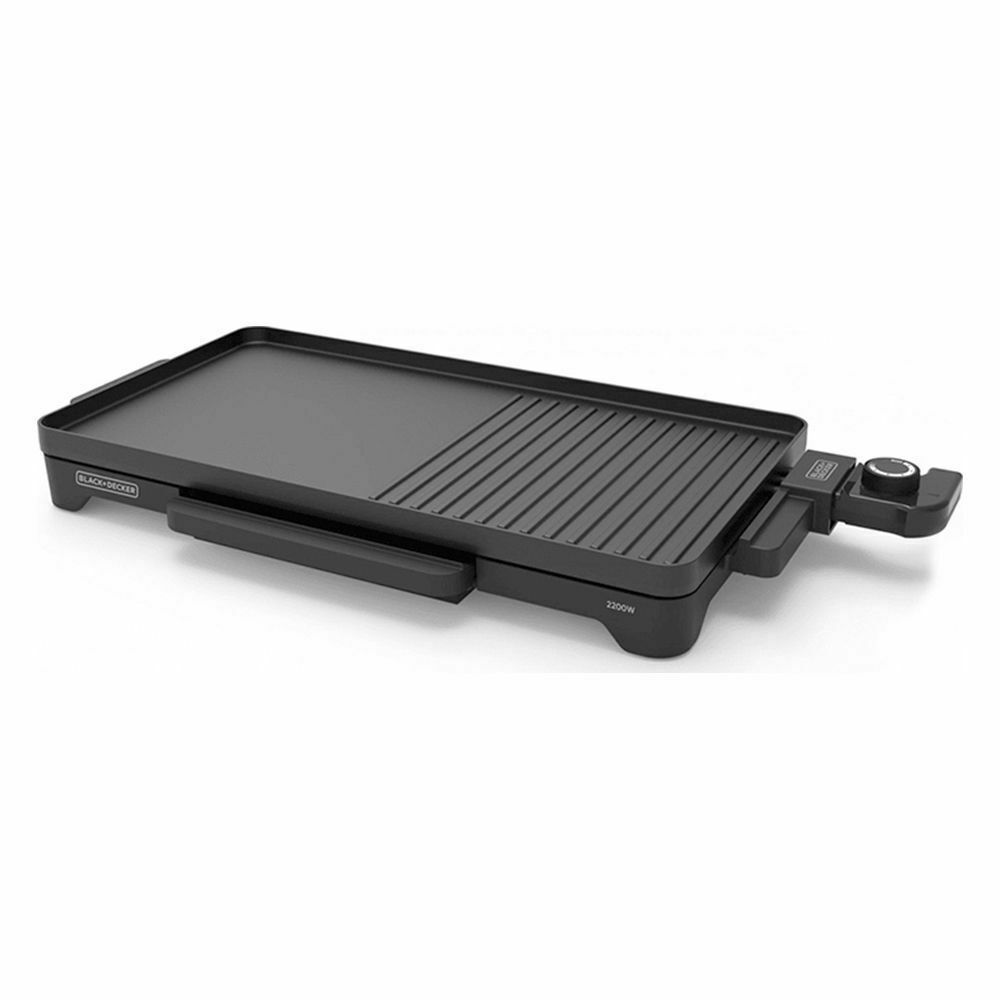 Black & Decker Electric Griddle BXGD2200E Ηλεκτρική Ψησταριά 2200W με Ρυθμιζόμενο Θερμοστάτη