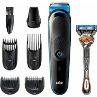 Braun All-In-One Trimmer 5 7 in 1 Σετ Επαναφορτιζόμενης Κουρευτικής Μηχανής Μαύρο/Μπλέ MGK5245 Braun All-In-One Trimmer 5 7 in 1 Σετ Επαναφορτιζόμενης Κουρευτικής Μηχανής Μαύρο/Μπλέ MGK5245