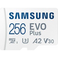 Samsung Evo Plus (2021) microSDXC 256GB Class 10 U3 V30 A2 UHS-I με αντάπτορα