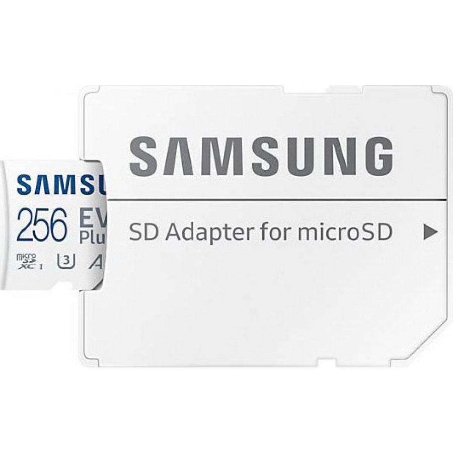 Samsung Evo Plus (2021) microSDXC 256GB Class 10 U3 V30 A2 UHS-I με αντάπτορα