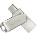 Sandisk Ultra Dual Drive Luxe 128GB USB 3.1 Stick με σύνδεση USB-C Ασημί Sandisk Ultra Dual Drive Luxe 128GB USB 3.1 Stick με σύνδεση USB-C Ασημί