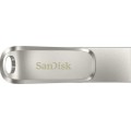 Sandisk Ultra Dual Drive Luxe 128GB USB 3.1 Stick με σύνδεση USB-C Ασημί Sandisk Ultra Dual Drive Luxe 128GB USB 3.1 Stick με σύνδεση USB-C Ασημί