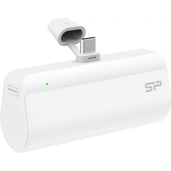 Silicon Power QD50 Power Bank 5000mAh 20W με Θύρα USB-C Power Delivery Λευκό Silicon Power QD50 Power Bank 5000mAh 20W με Θύρα USB-C Power Delivery Λευκό