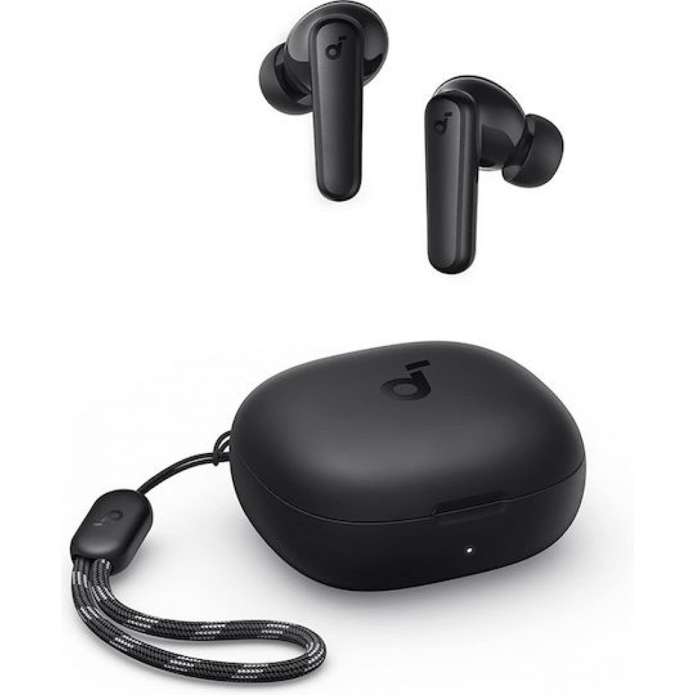 Soundcore by Anker R50i In-ear Bluetooth Handsfree Ακουστικά με Αντοχή στον Ιδρώτα και Θήκη Φόρτισης Μαύρα Soundcore by Anker R50i In-ear Bluetooth Handsfree Ακουστικά με Αντοχή στον Ιδρώτα και Θήκη Φόρτισης Μαύρα