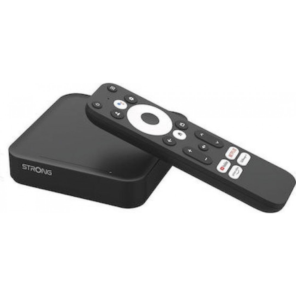 Strong TV Box LEAP-S3 4K UHD με WiFi 2GB RAM και 16GB Αποθηκευτικό Χώρο με Λειτουργικό Android 11.0 και Google Assistant