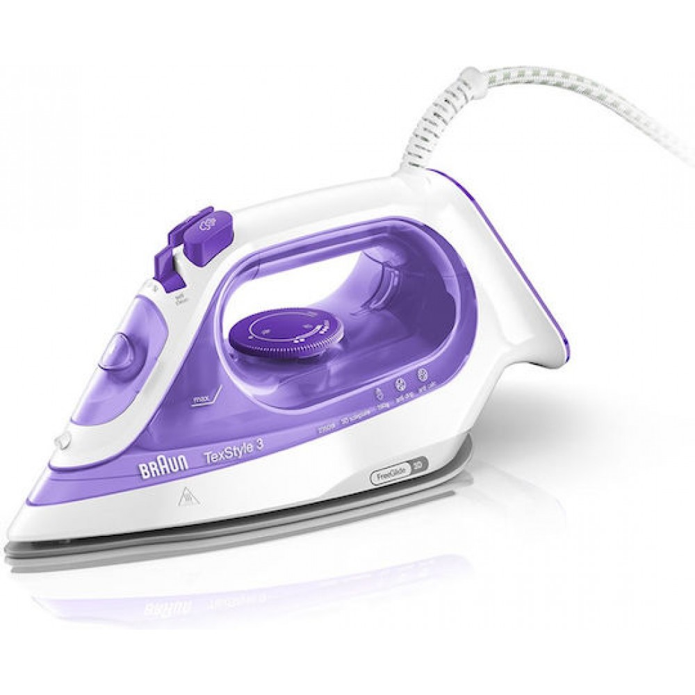 Braun TexStyle 3 SI 3042 Vi Σίδερο Ατμού 2350W με Κεραμική Πλάκα και Συνεχόμενη Παροχή 45gr/min