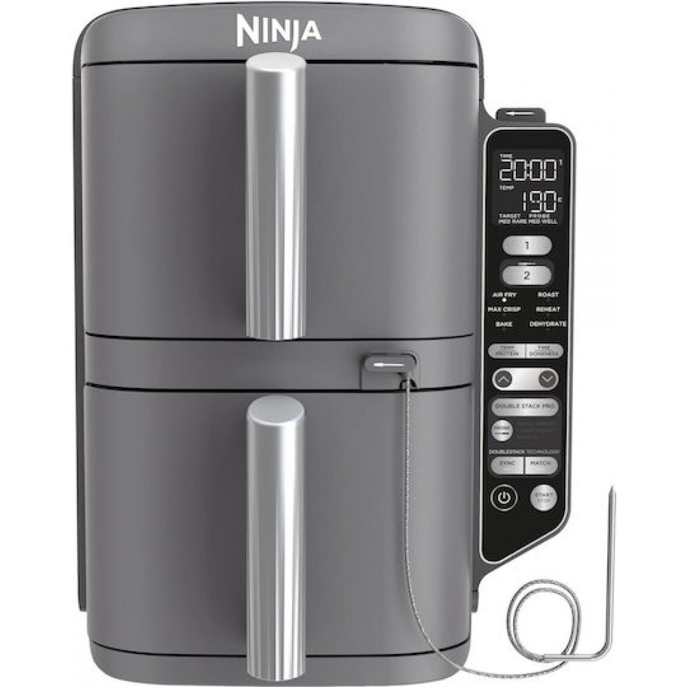 Ninja Air Fryer με Διπλό Αποσπώμενο Κάδο 9.5lt Γκρι SL451EU Ninja Air Fryer με Διπλό Αποσπώμενο Κάδο 9.5lt Γκρι SL451EU